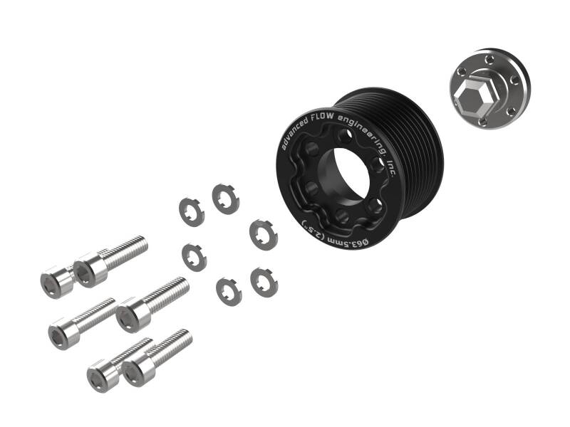 aFe 15-23 Dodge Challenger / 15-23 Dodge Charger SRT Hellcat 2.50in Supercharger Power Pulley Kit - Image 2
