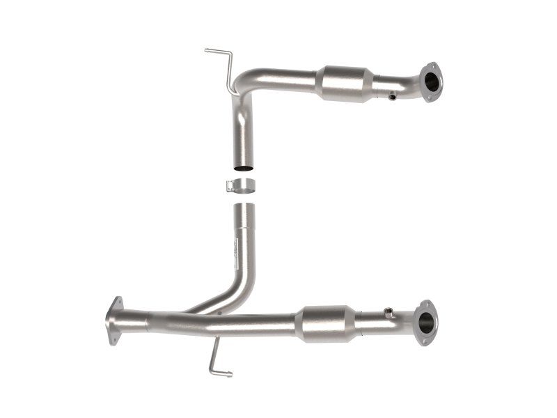 aFe Toyota Tacoma 05-15 V6-4.0L Twisted Steel Y-Pipe w/ Cat - Image 4