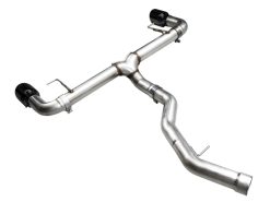 AWE 19-23 BMW 330i / 21-23 BMW 430i Base G2X Track Edition Axle Back Exhaust - Diamond Black - Image 4