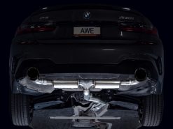 AWE 19-23 BMW 330i / 21-23 BMW 430i Base G2X Touring Axle Back Exhaust - Diamond Black - Image 11