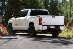 MBRP 2022 Toyota Tundra 3.5L Dual Cat-back 4in Single Side Exit Rolled Tip - Aluminized Steel - Image 3