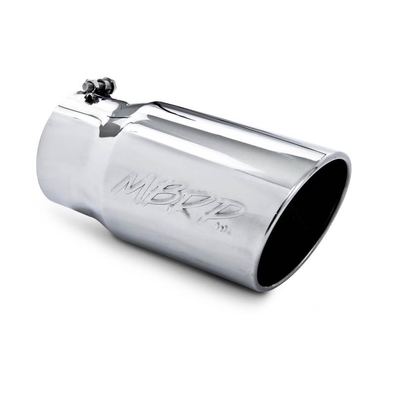 MBRP Universal Tip 6 O.D. Angled Rolled End 5 inlet 12 length - Image 3