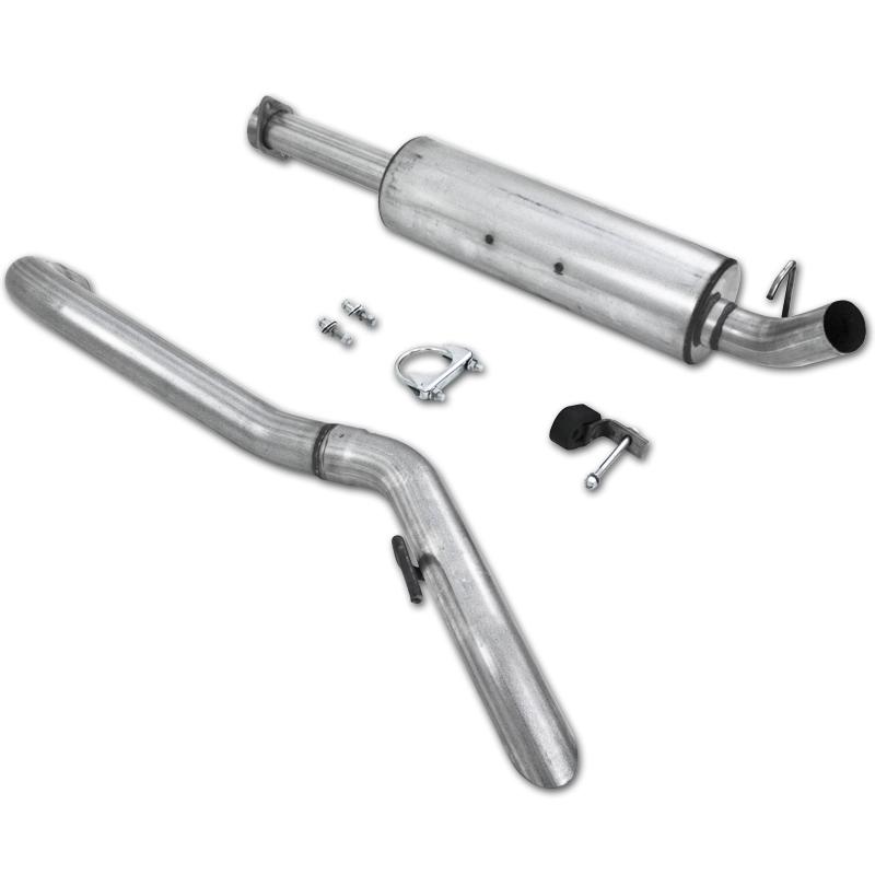 MBRP 04-06 Jeep Wrangler (TJ) Unlimited 4 0L I-6 Cat Back Single Aluminized Exhaust - Image 5