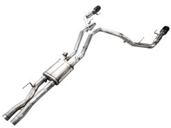 AWE Gen 3 Ford Raptor SwitchPath Exhaust  - Diamond Black Tips - Image 8
