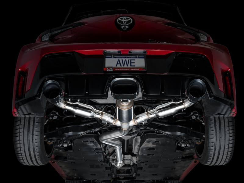 AWE Tuning 2023+ Toyota GR Corolla Track Edition Exhaust - Diamond Black Tips - Image 18