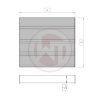 Wagner Tuning Universal Radiator Core - 264 x 240 x 96 (mm)