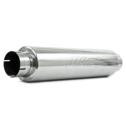 MBRP Universal Quiet Tone Muffler 4in Inlet/Outlet 24in Body 6in Dia 30in Overall T304 - Image 3