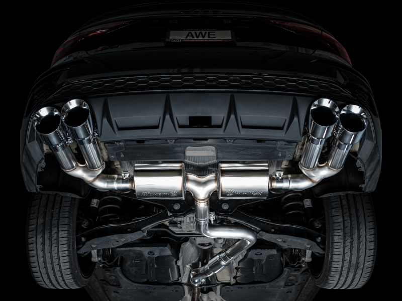 AWE 22-24 Audi 8Y S3 Touring Edition Exhaust - Chrome Silver Tips - Image 11