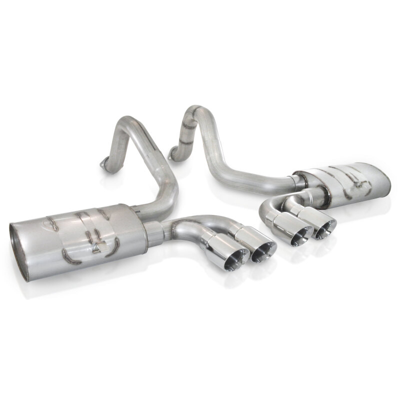 Stainless Works 1997-04 Corvette C5 3in Axleback Quad 3-1/2in Slash-Cut Tips - Image 2