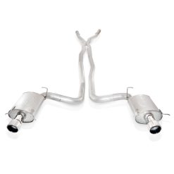 Alternative view of Stainless Works 2004-07 Cadillac CTS-V 3in Exhaust X-Pipe Chambered Mufflers High-Flow Cats 4in Tips