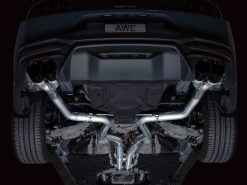 AWE 2024 Ford Mustang GT Fastback S650 RWD Track Edition Catback Exhaust w/ Quad Diamond Black Tips - Image 13