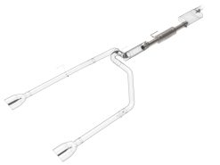 Alternative view of aFe Vulcan Series 3in T304 Stainless Steel Muffler Upgrade Pipe (Use w/ PN 49-48083-B/P)
