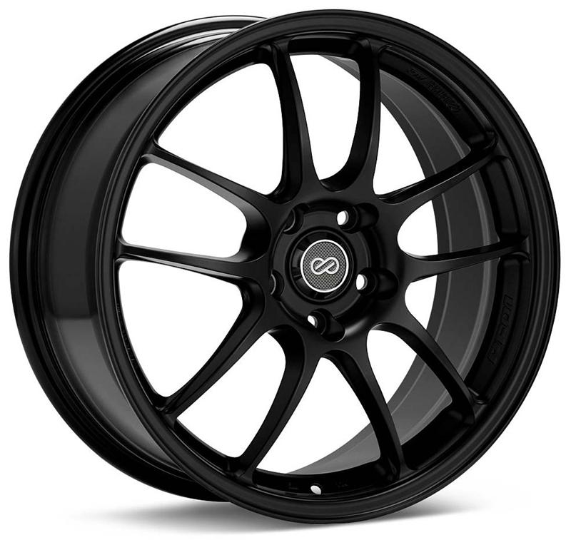 Enkei PF01 17x9 5x114.3 35mm Offset 75mm Bore Diameter Matte Black Wheel - Image 2