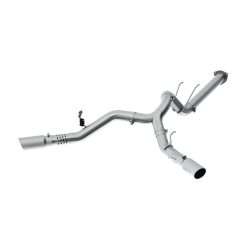 Alternative view of MBRP 17-19 Ford F-250/350/450 6.7L 4in Filter Back Cool Duals T409 Exhaust System