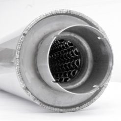 Stainless Works 2013-18 Ford Focus ST 3in Catback Vintage Round Muffler Wide Tip - Image 5