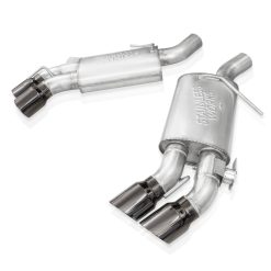 Stainless Works 16-21 Camaro SS 3in Legend SW Connect Axle Back w/Valve - 4in Quad Black Tips