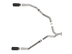 aFe Large Bore-HD 3 IN 409 Stainless Steel DPF-Back Exhaust System w/Black Tip RAM 1500 20-21 V6-3.0 - Image 4
