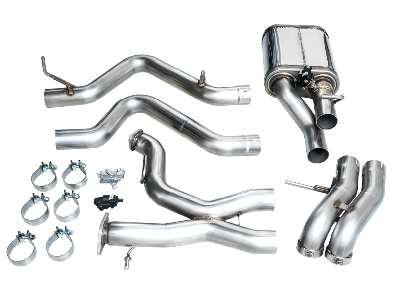 AWE Tuning 22-24 Ford Bronco Raptor 4WD Dual BashGuards Cat-Back SwitchPath Exhaust (No Tips) - Image 22