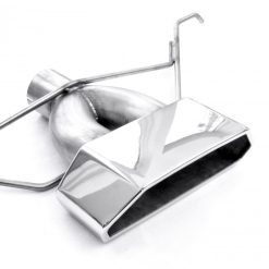 Stainless Works 2013-18 Ford Focus ST 3in Catback Vintage Round Muffler Wide Tip - Image 4