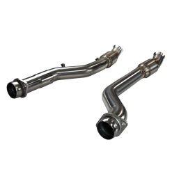 Kooks 12-22 Jeep Trackhawk 6.2L /Dodge Durango 6.4L 3in H.O. GREEN Catted OEM Connection Pipes - Image 3