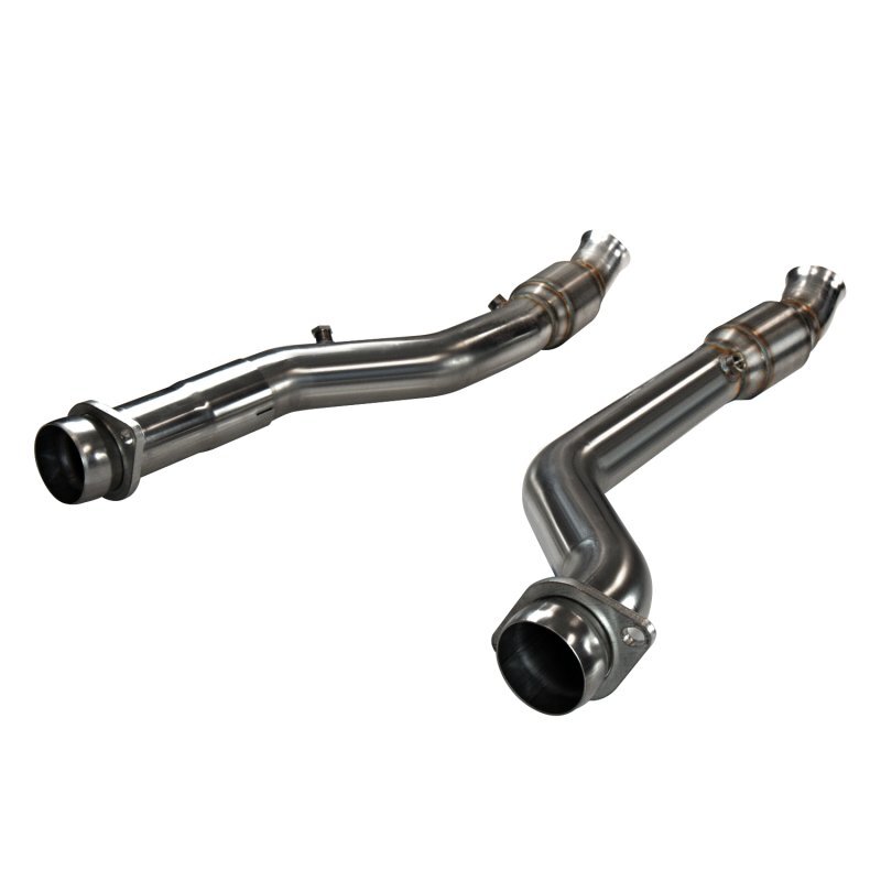 Kooks 12-22 Jeep Trackhawk 6.2L /Dodge Durango 6.4L 3in H.O. GREEN Catted OEM Connection Pipes - Image 3