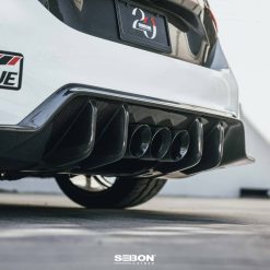 Seibon 2023+ Honda Civic Type R MB-Style Carbon Fiber Rear Diffuser - Image 9