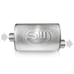 Stainless Works 2.25in ID CENTER INLET/ 2.25in OD OFFSET OUTLET 4inX8in - Image 2