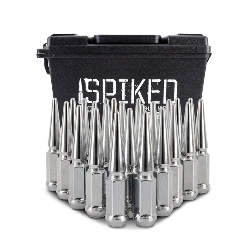 Mishimoto Mishimoto Steel Spiked Lug Nuts M12 x 1.5 24pc Set Chrome - Image 4