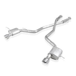 Alternative view of Stainless Works 2012-17 Jeep Grand Cherokee 6.4L Catback Chambered Mufflers X-Pipe