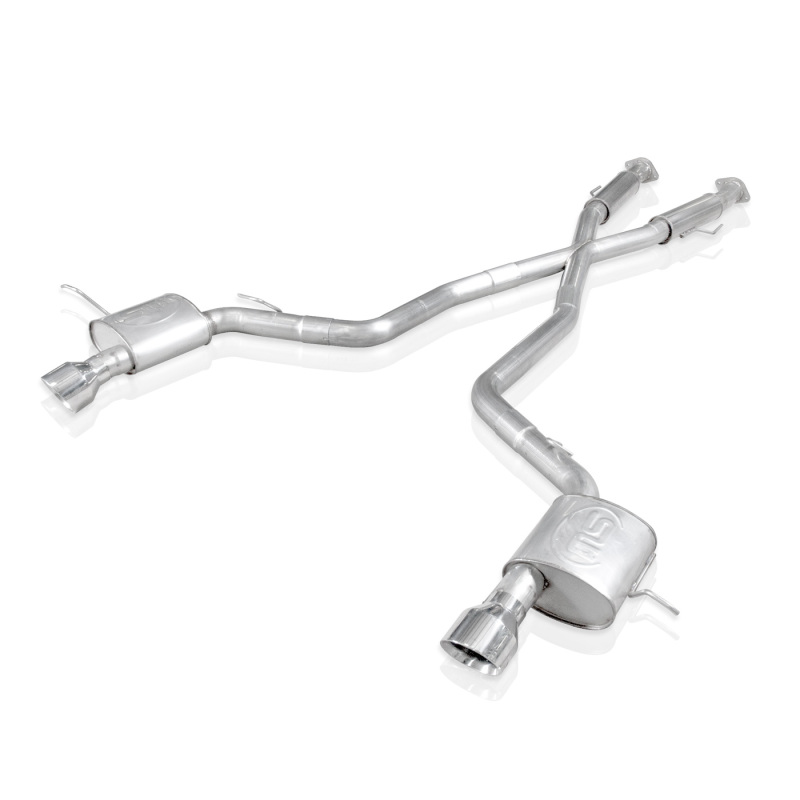 Stainless Works 2012-17 Jeep Grand Cherokee 6.4L Catback Chambered Mufflers X-Pipe - Image 2
