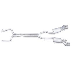Stainless Works 2016-18 Cadillac CTS-V Sedan Catback System Resonated X-Pipe Dual-Mode Mufflers - Image 5