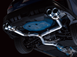 Alternative view of AWE Tuning 2022+ VB Subaru WRX Track Edition Exhaust - Chrome Silver Tips