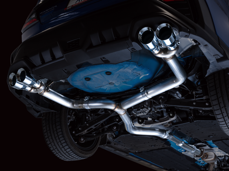 AWE Tuning 2022+ VB Subaru WRX Track Edition Exhaust - Chrome Silver Tips - Image 2