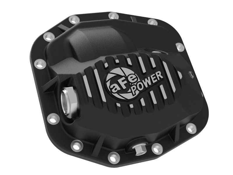 aFe 18-23 Jeep Wrangler JL Pro Series (Dana M186) Front Diff Cover w/ Oil - Black - Image 2