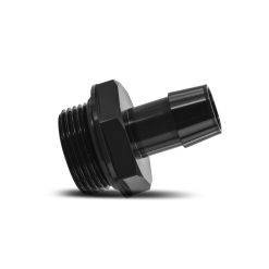 Mishimoto -16ORB to 3/4in. Hose Barb Aluminum Fitting - Black - Image 2