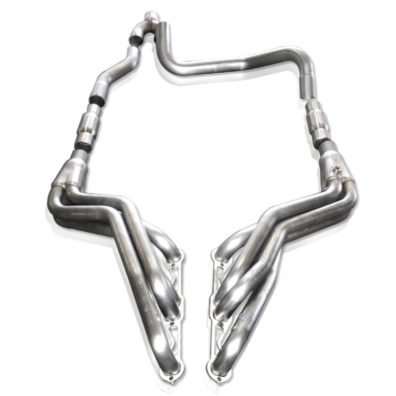 Stainless Works 1988-98 Chevy/GMC 1500 Headers 1-7/8in Primaries 2-1/2in High-Flow Cats Y-Pipe - Image 2