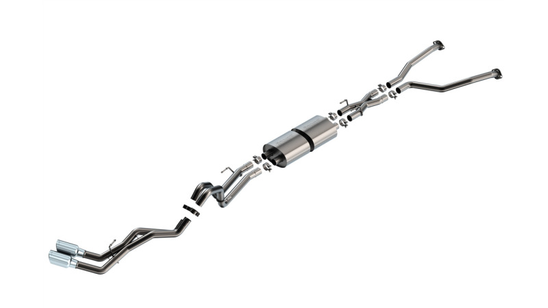 Borla 22-24 Toyota Tundra 3.4L V6 (Inc. Hybrid) Ext. Cab/STD Bed/145.7in WB S-Type Cat-Back - Chrome - Image 3