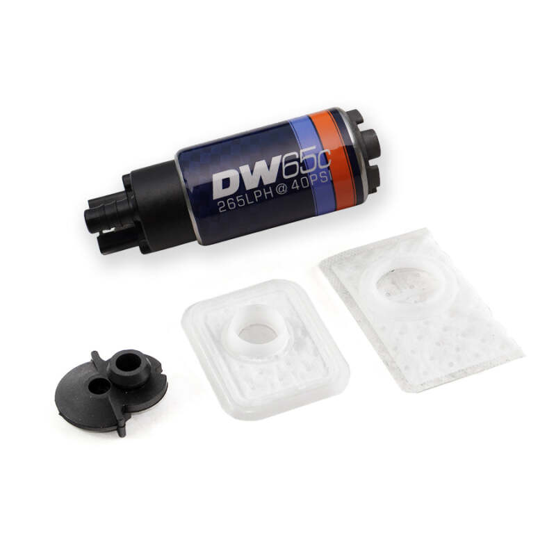 DeatschWerks 97-04 Jeep Wrangler 2.5L/4.0L DW65C 265lph Compact Fuel Pump w/ Install Kit - Image 2