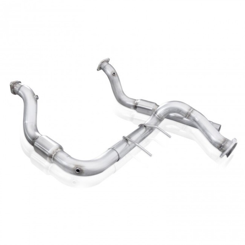 Stainless Works 2017 F-150 Raptor 3.5L 3in Downpipe High-Flow Cats Factory Connection - Image 3