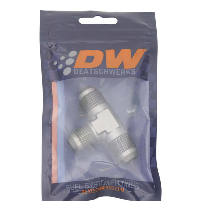 DeatschWerks 8AN Male Flare + 8AN Male Flare To 8AN Male Flare Tee Fitting - Image 3