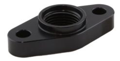 Alternative view of Turbosmart Billet Turbo Drain Adapter w/ Silicon O-Ring 52mm Mounting Holes - T3/T4 Style Fit