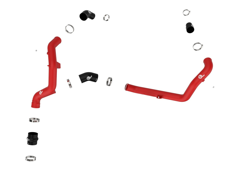 aFe BladeRunner 2 1/4in Intercooler Hot Side Charge Pipe 22-23 Ford Explorer V6-3.0L (tt) - Red - Image 2