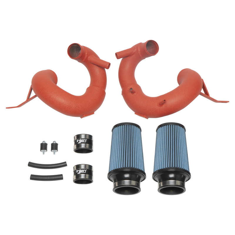 Injen 18-20 Kia Stinger 3.3L Twin Turbo Wrinkle Red Short Ram Air Intake - Image 10