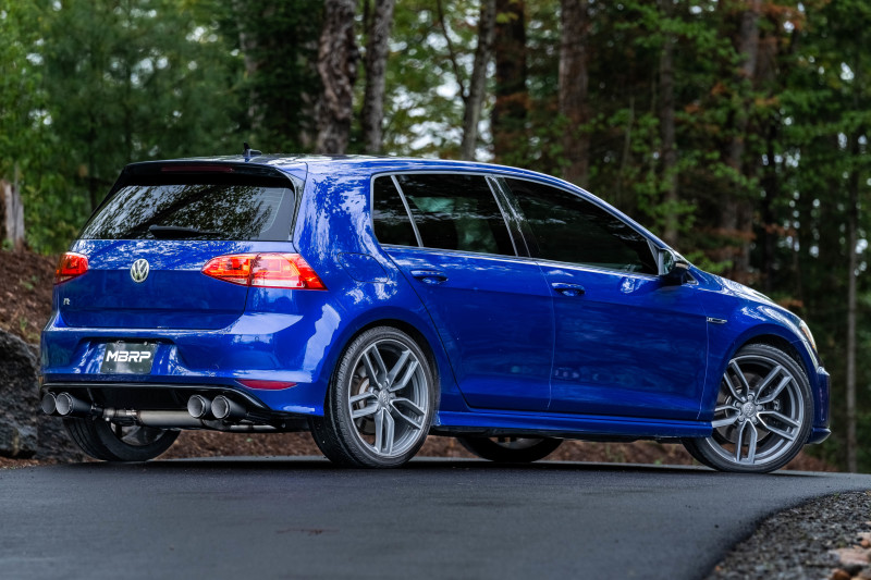MBRP 15-19 VW Golf R 3 in Cat Back w/ 4 in OD Quad Carbon Fiber Tips - T304 - Image 4