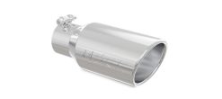 MBRP Universal Tip 4in OD 3in Inlet 10in Length Angled Rolled End T304 - Image 3