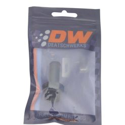 Alternative view of DeatschWerks 8AN ORB Male to 1/2in Male Barb Fitting (Incl O-Ring) - Anodized Matte Black
