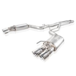 Stainless Works 2018+ Ford Mustang GT 3in Redline Series Catback X-Pipe w/Active Valves & Quad Tips - Image 4