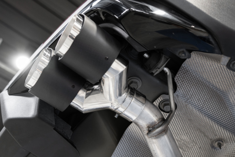 MBRP 20-21 Ford Explorer ST 3.0L EcoBoost Dual Rear Exit Axle Back w/ Quad Carbon Fiber Tips - T304 - Image 3