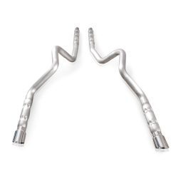 Alternative view of Stainless Works 2011-14 Mustang GT/2011-2012 Shelby GT500 3in Catback Retro Chambered Mufflers