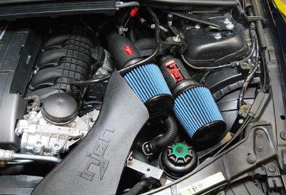 Injen 07-09 335i E92 / 08-09 135i E82 3.0L L6 Twin intake Wrinkle Black Short Ram Intake - Image 2